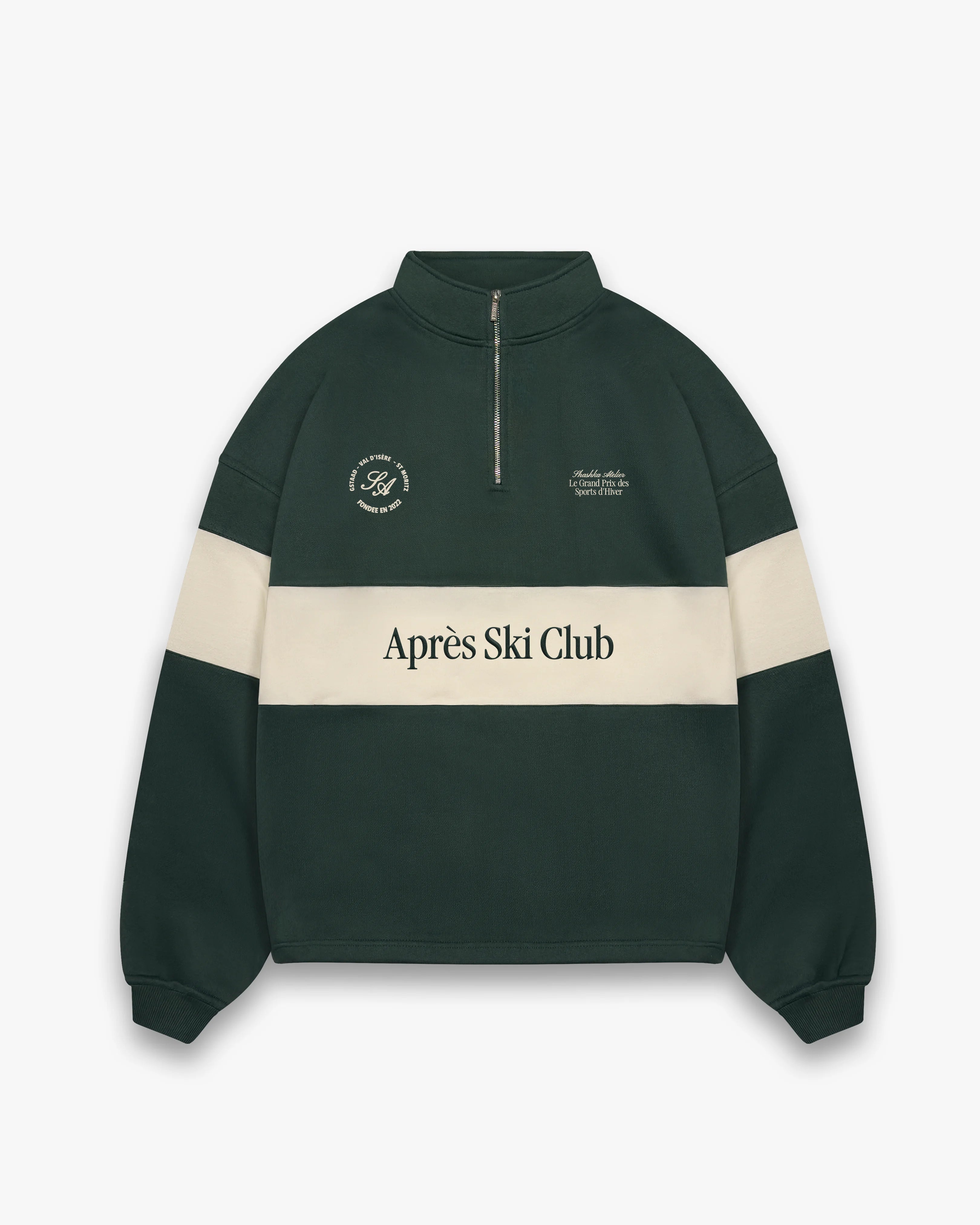 Après Ski Club Half Zip Panel Sweater