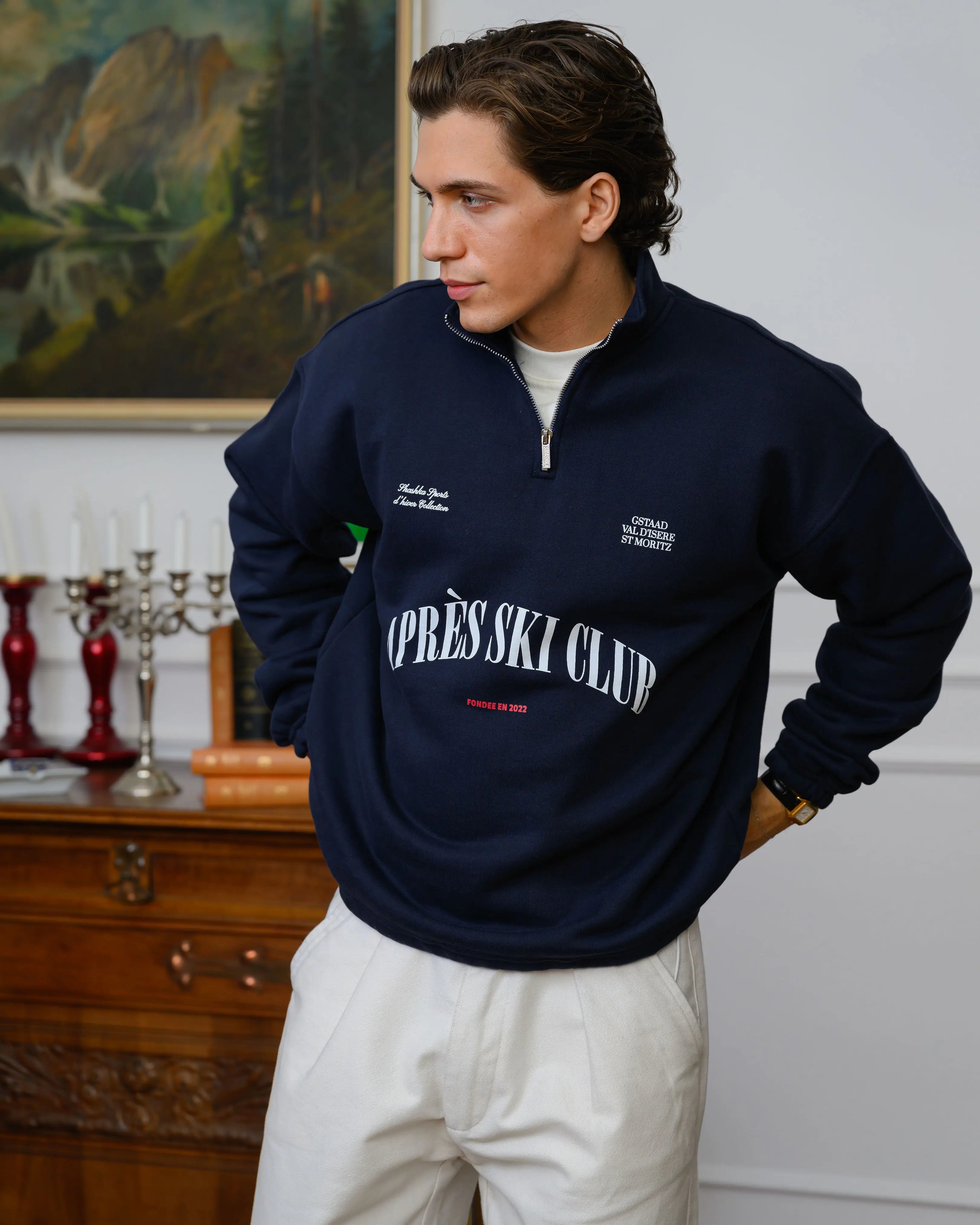 Après Ski Club Half Zip Sweater