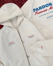 Pardon My Français Monsieur Zip Hoodie