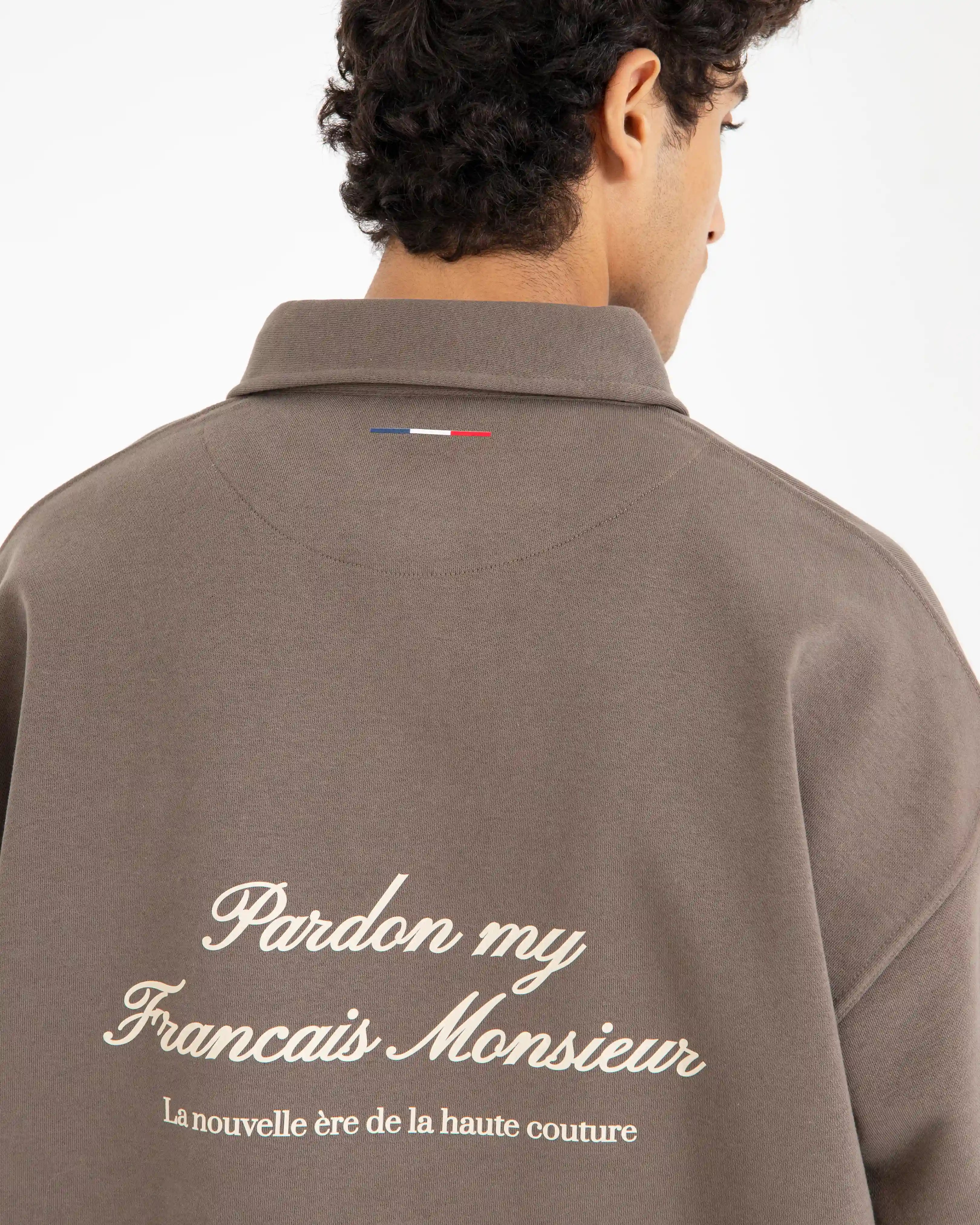 Long Sleeve Polo - Pardon my Français Monsieur