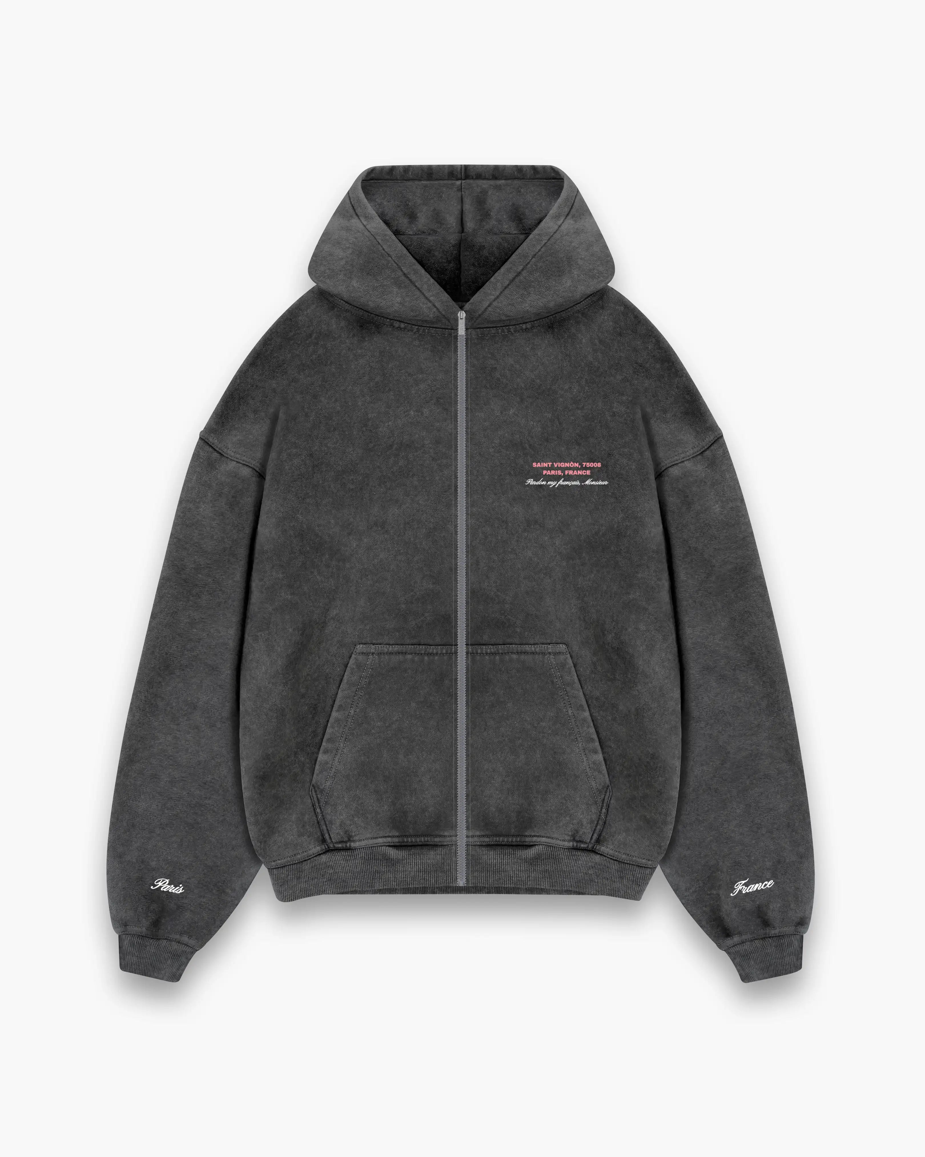 Pardon My Français Monsieur Zip Hoodie